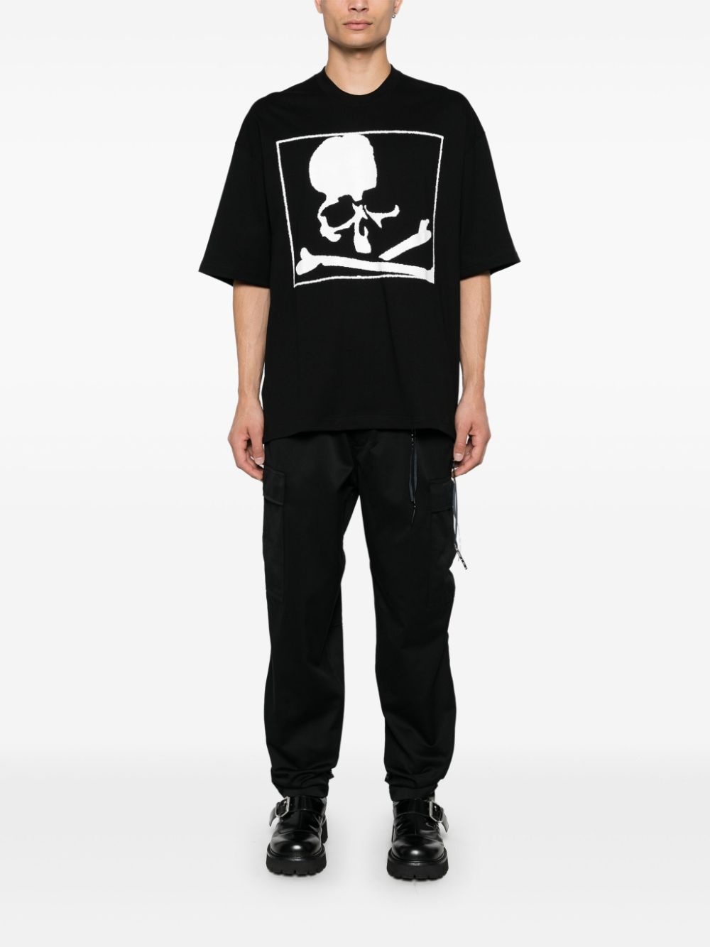 blurred skull T-shirt - 2