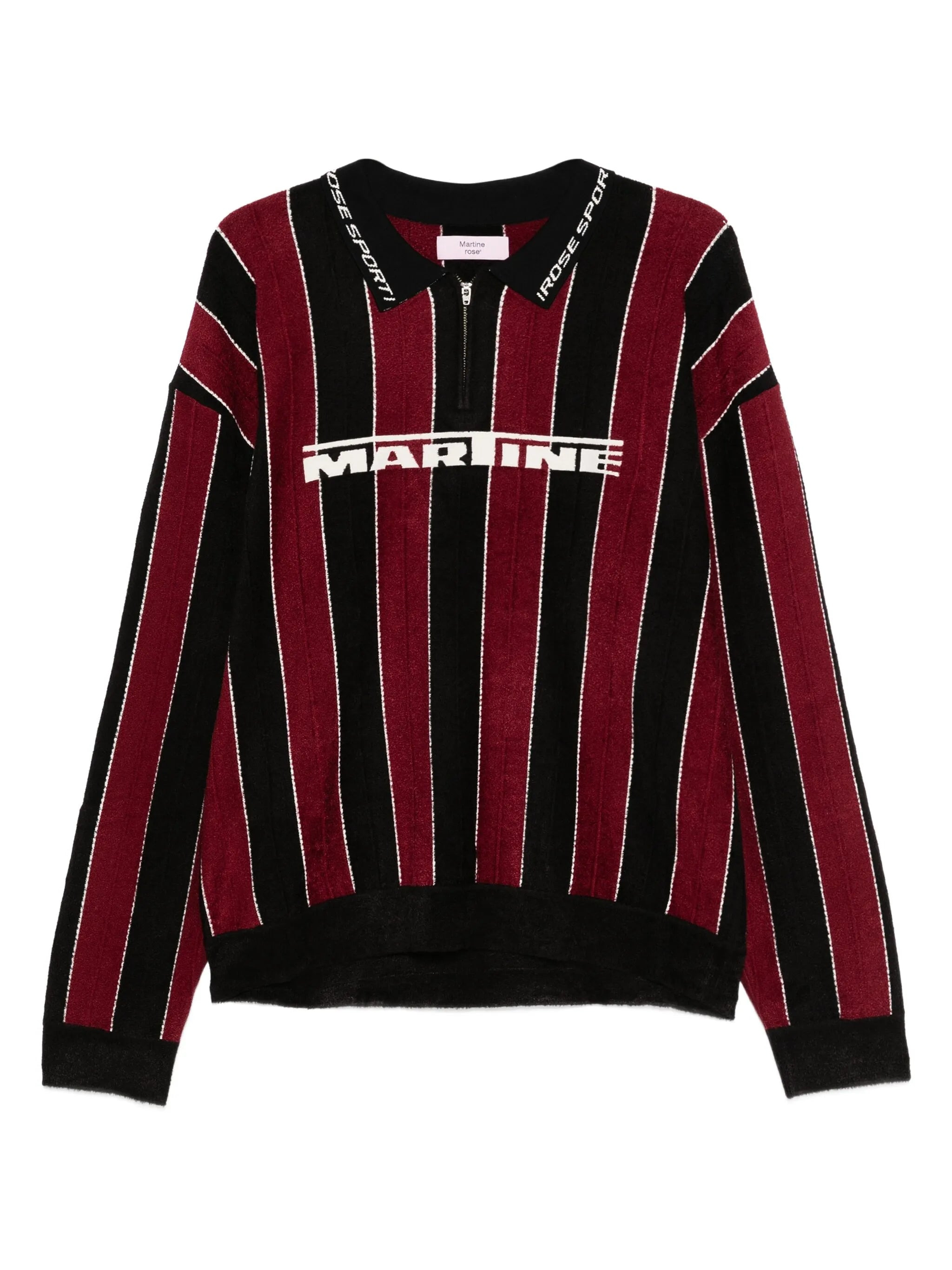 striped polo shirt - 1