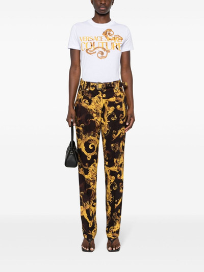 VERSACE JEANS COUTURE Barocco-print tapered trousers outlook