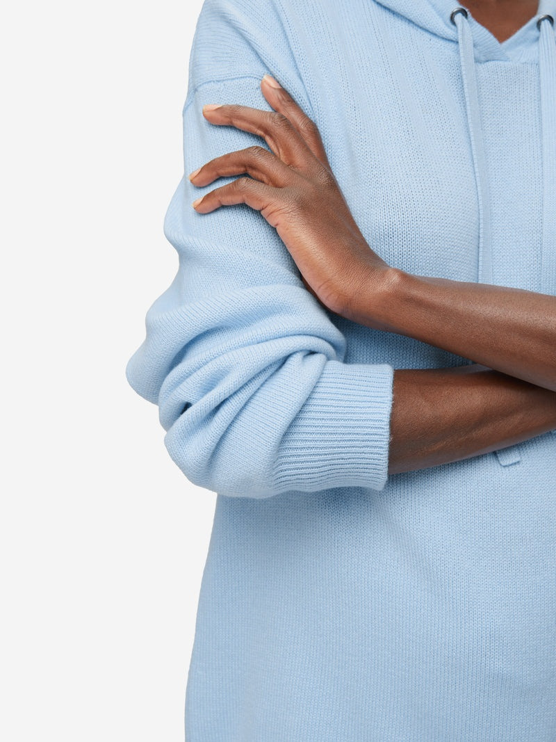 Women's Relaxed Pullover Hoodie Daphne Cashmere Sky 7