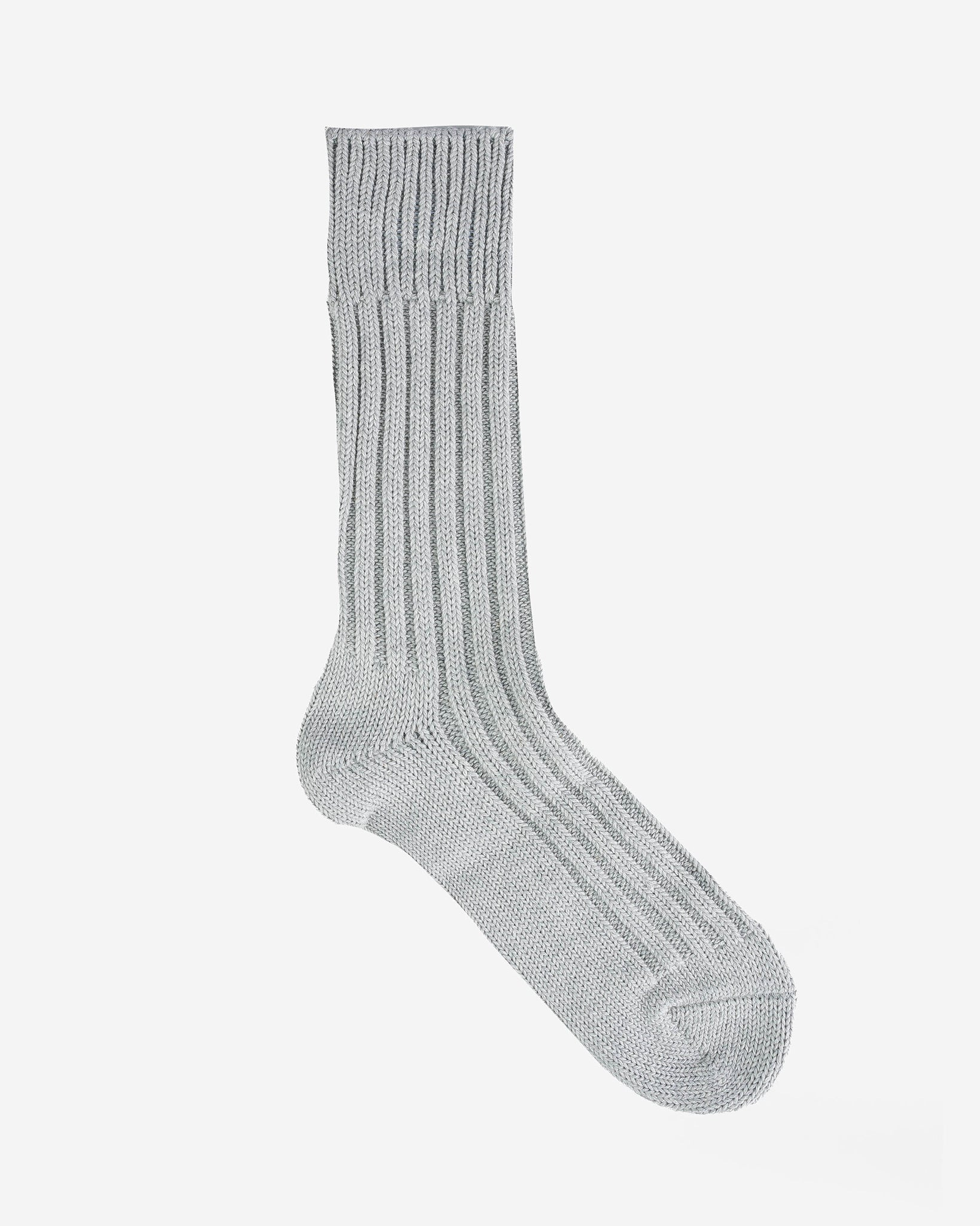 DEC-CAS-GRY Decka Cased Heavyweight Plain Socks - Feather Gray - 3