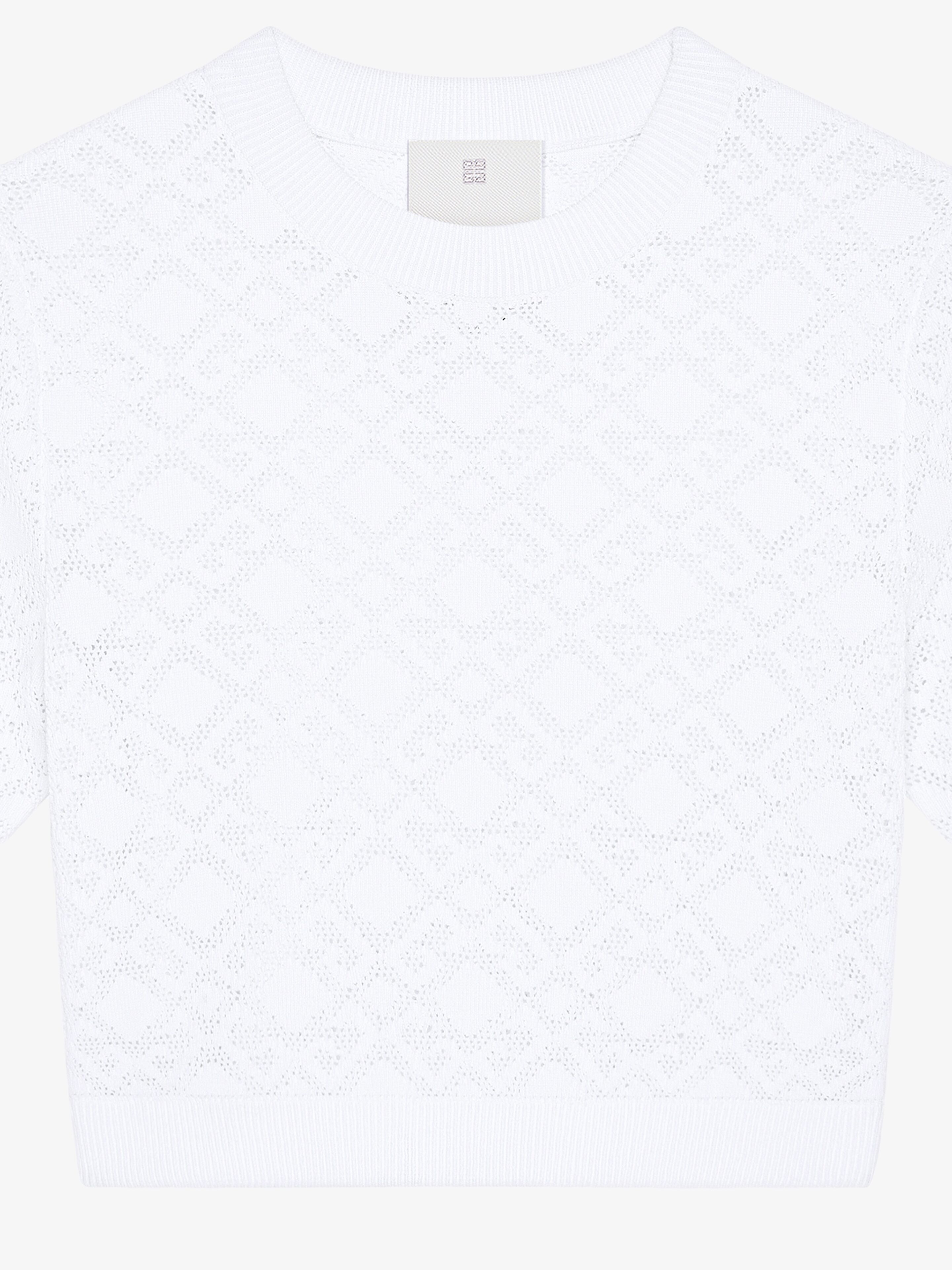 CROPPED SWEATER IN MONOGRAM 72 JACQUARD - 4