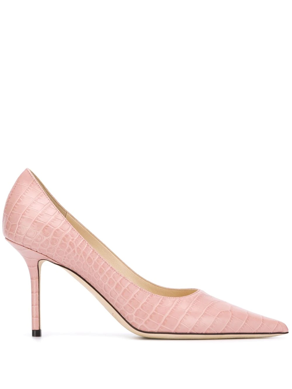 Love 85mm crocodile-effect pumps - 1