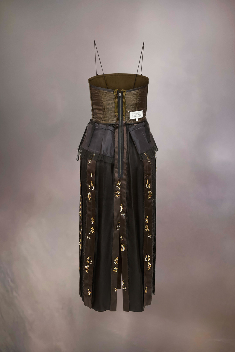 Maison Margiela Décortiqué silk dress outlook