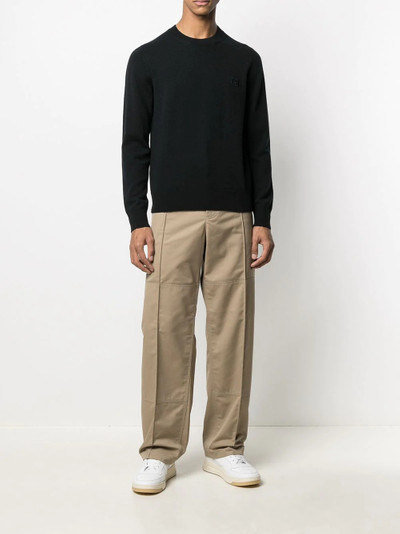 Acne Studios Face patch wool jumper outlook