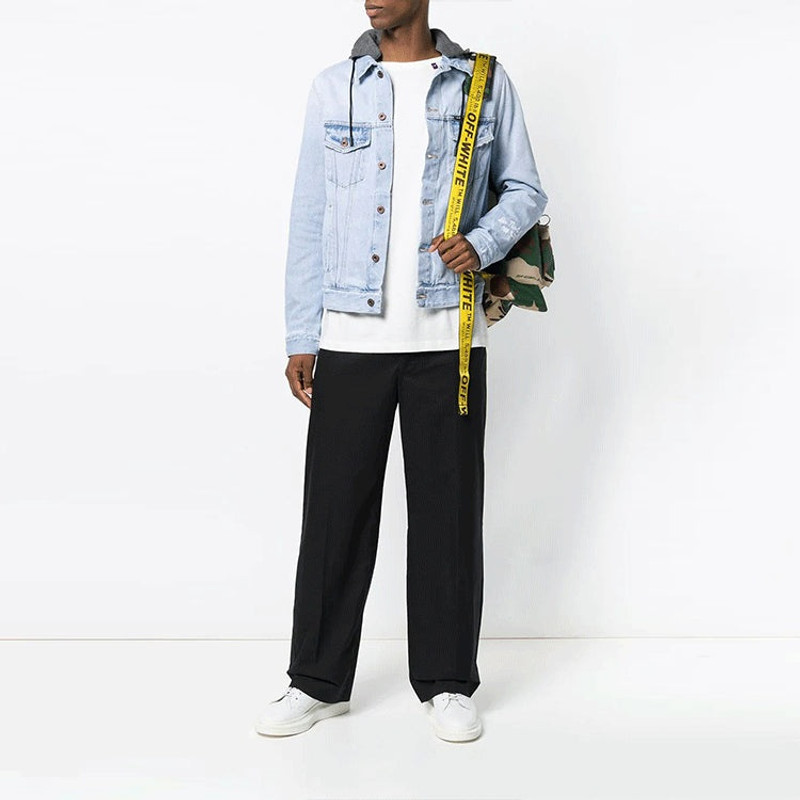 Off-White Off-White hooded Jacket Version Blue OMYE010E183860207101 outlook