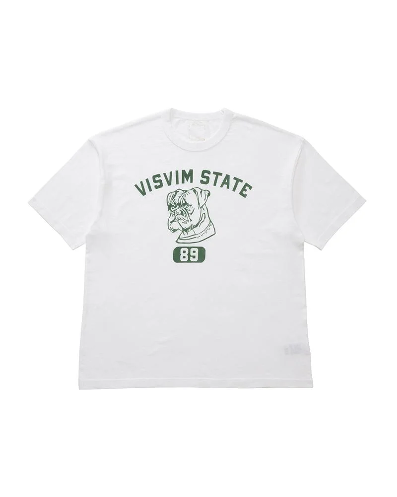 JUMBO TEE S/S 89 DMGD WHITE - 1