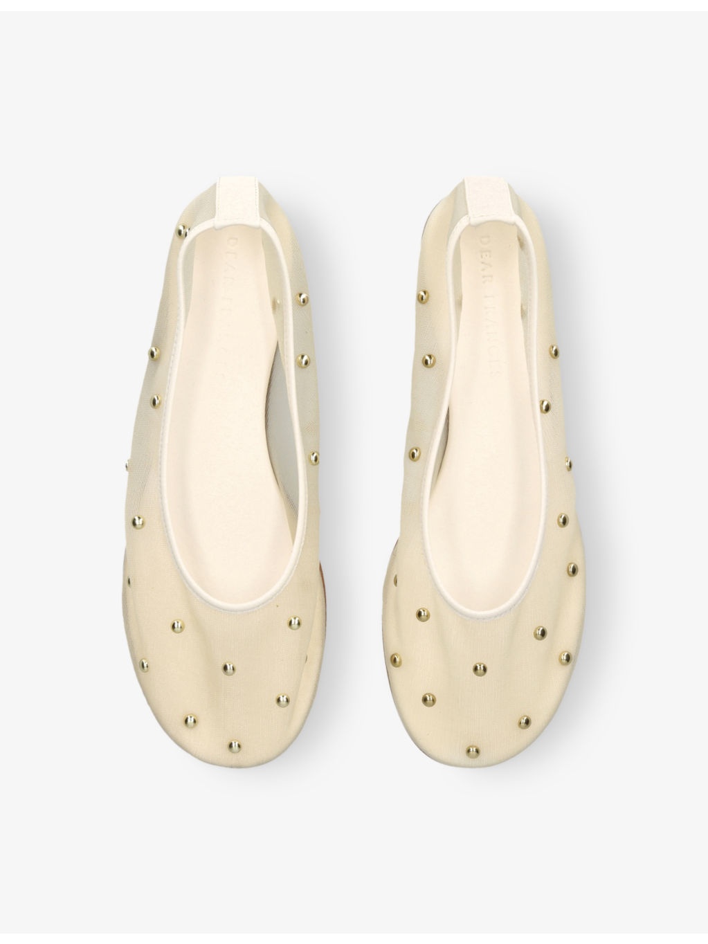 Balla Mesh-Stud Ballet Flats - 2