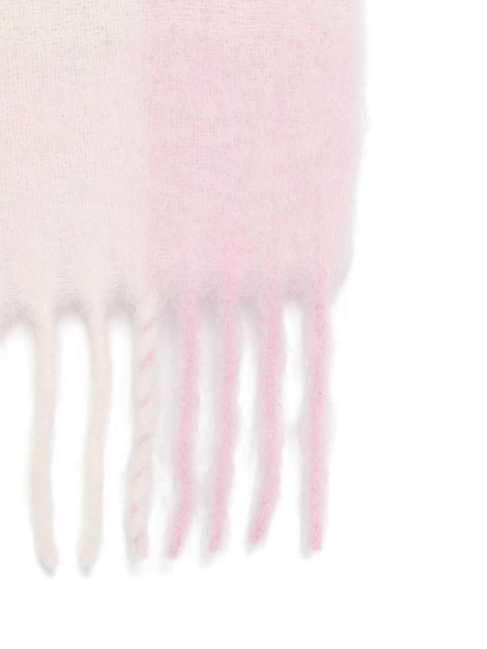 checked fringed scarf - 3