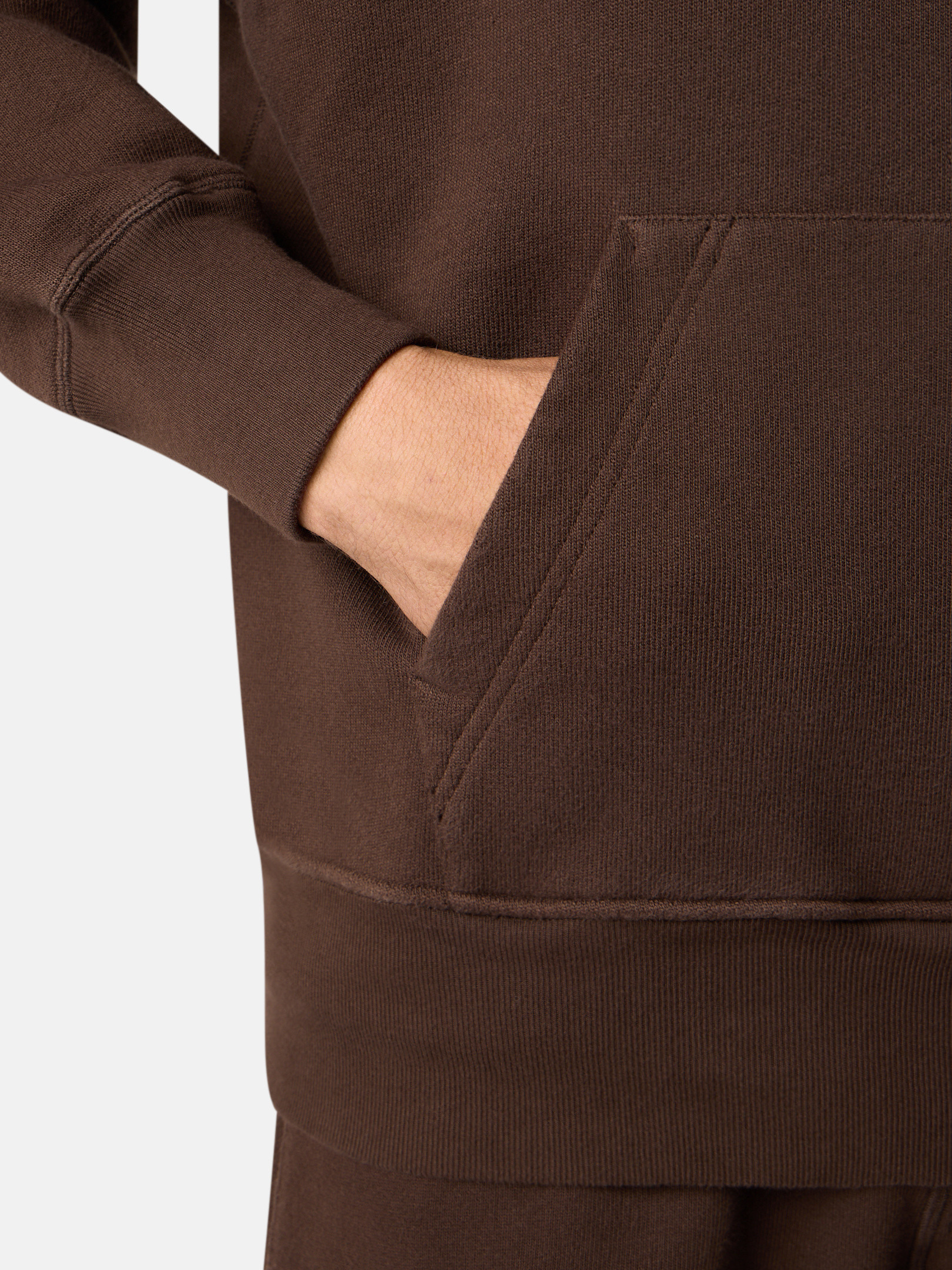 6100027 BRUSHED ORGANIC COTTON FLEECE_STONE ISLAND MARINA - 5
