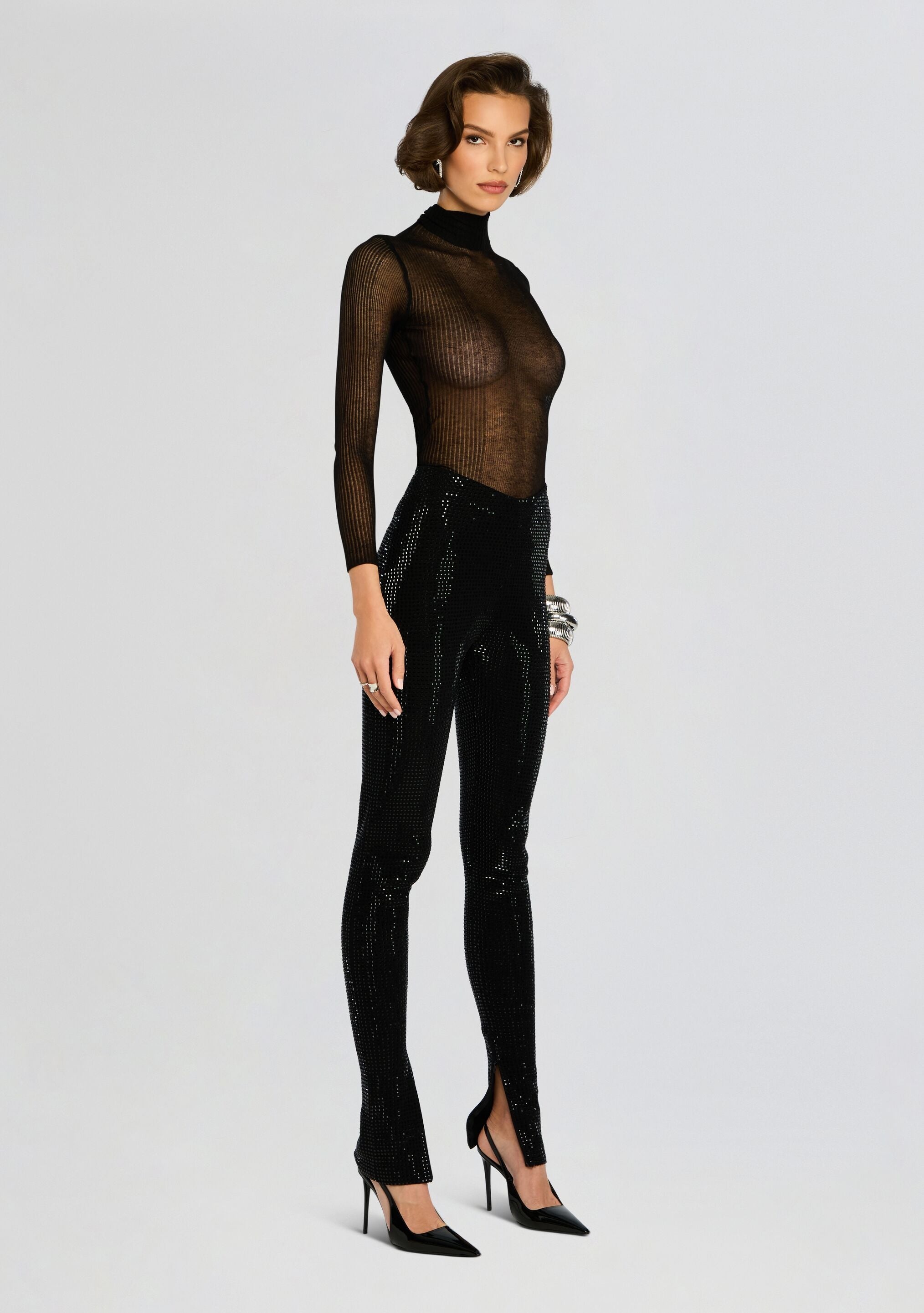 COCOA EMBELLISHED KNIT PANT - 2