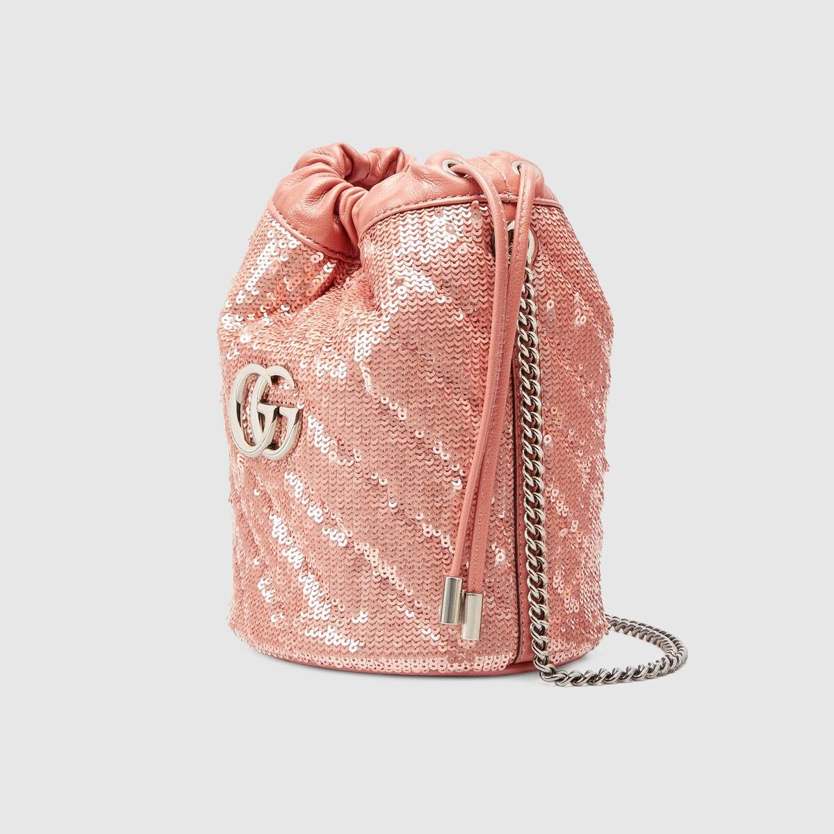 GG Marmont mini sequin bucket bag - 2