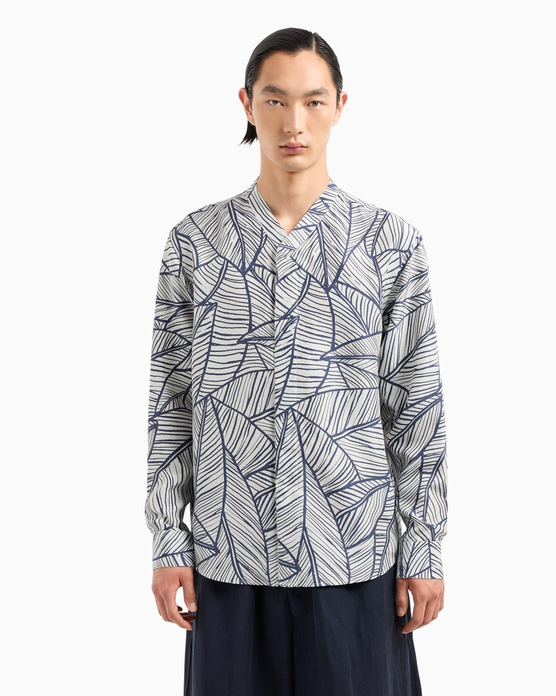 GIORGIO ARMANI SHIRT IN PRINTED SILK HABOTAI outlook