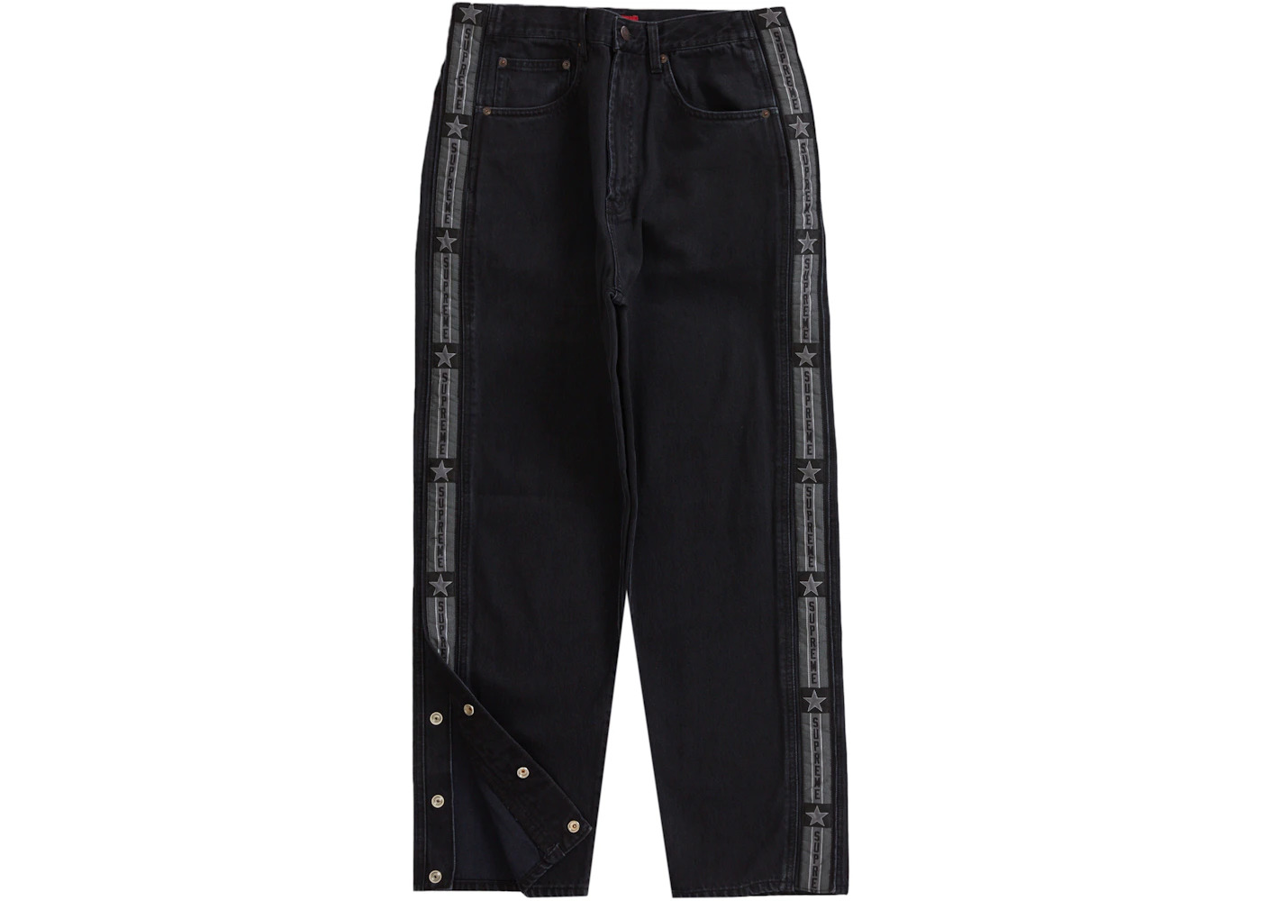 Supreme Snap-Off Baggy Jean Washed Black - 2