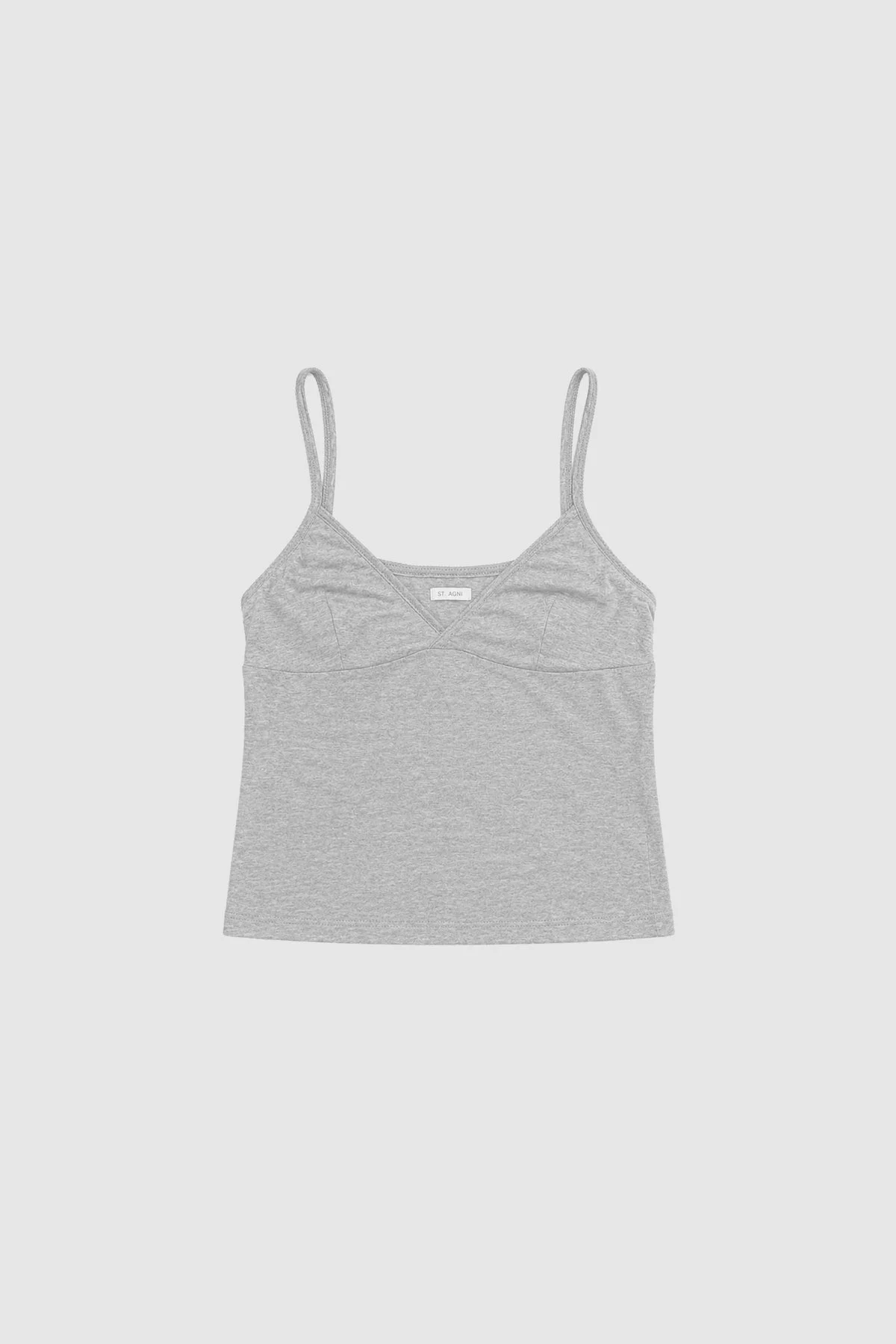 Pointelle Cami - Grey Marle - 1