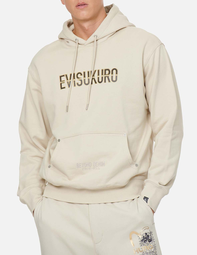 Two-tone Logo Embroidered Hoodie 7