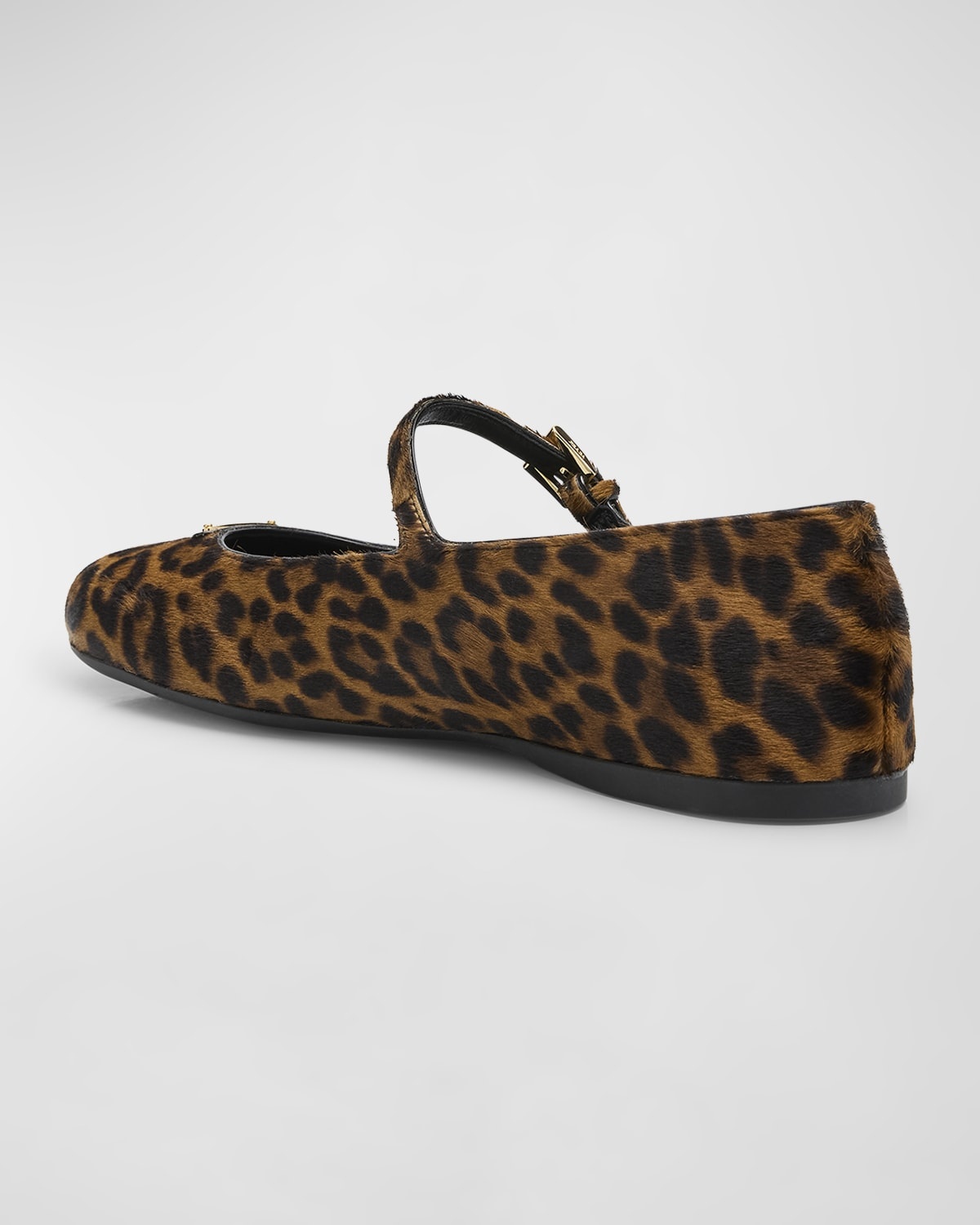 Leopard Mary Jane Ballerina Flats - 3