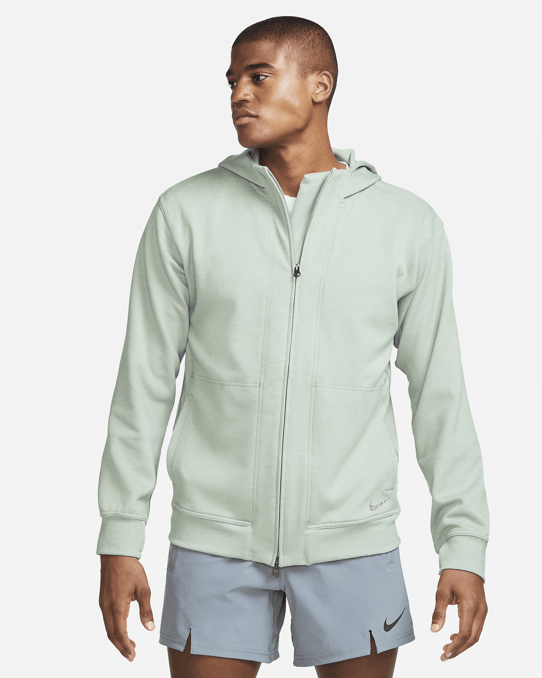 Nike Yoga Dri-FIT Men's top Full-Zip Fleece Hoodie