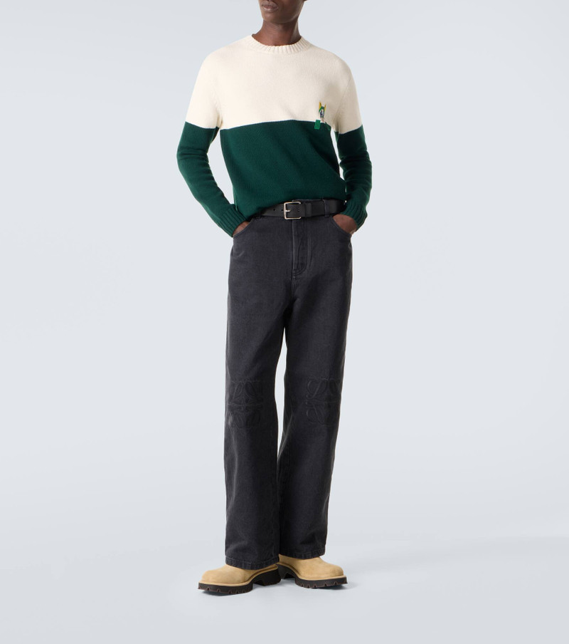 Loewe x Louis Wain embroidered wool sweater outlook