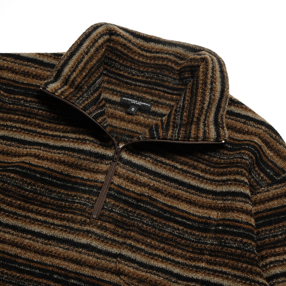 Zip Mock Neck - Fair Isle Stripe Sweater Knit - PS098 - 3