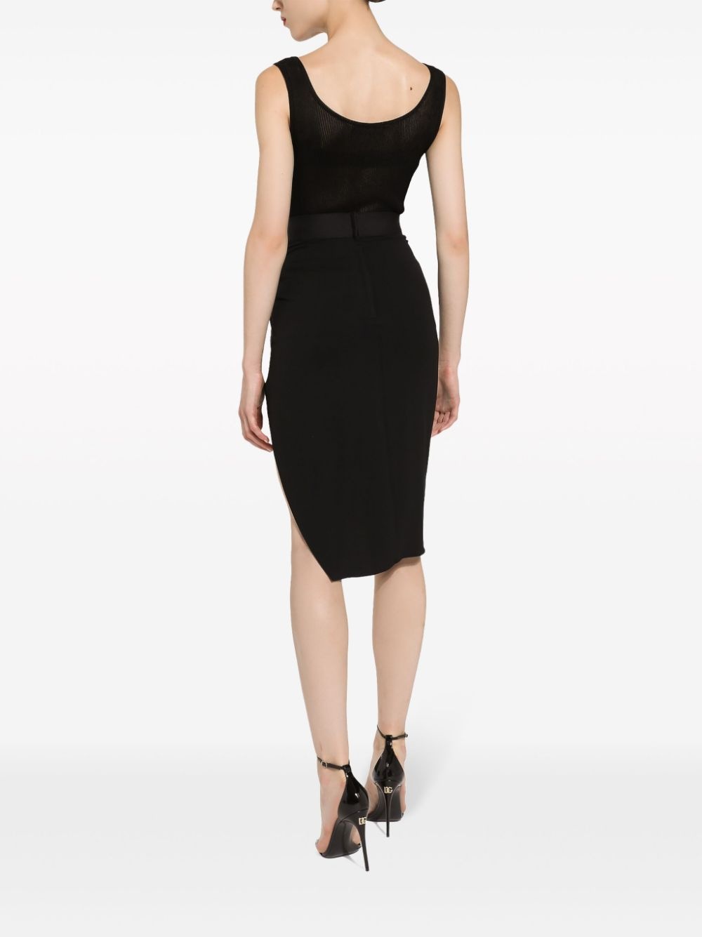 draped asymmetric miniskirt - 4