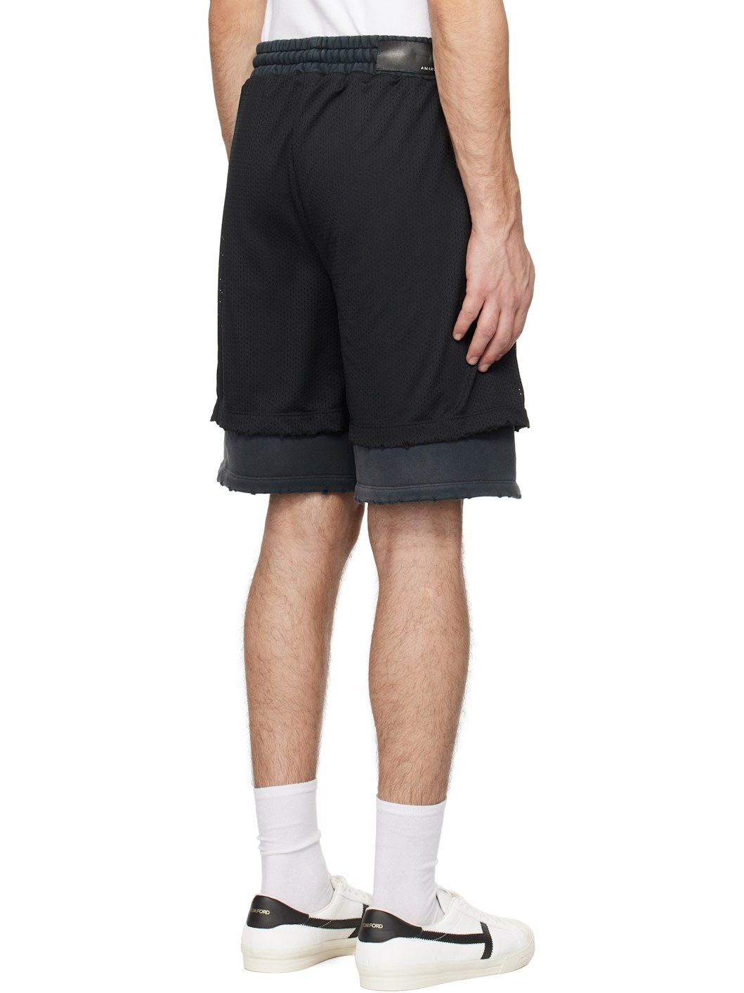 Black 'Amiri' Mesh Basketball Shorts - 3