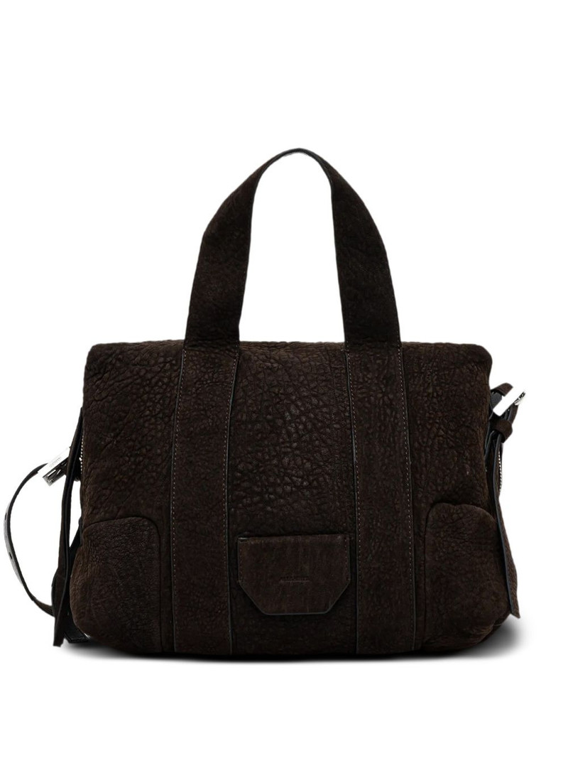 grained-leather tote bag 1