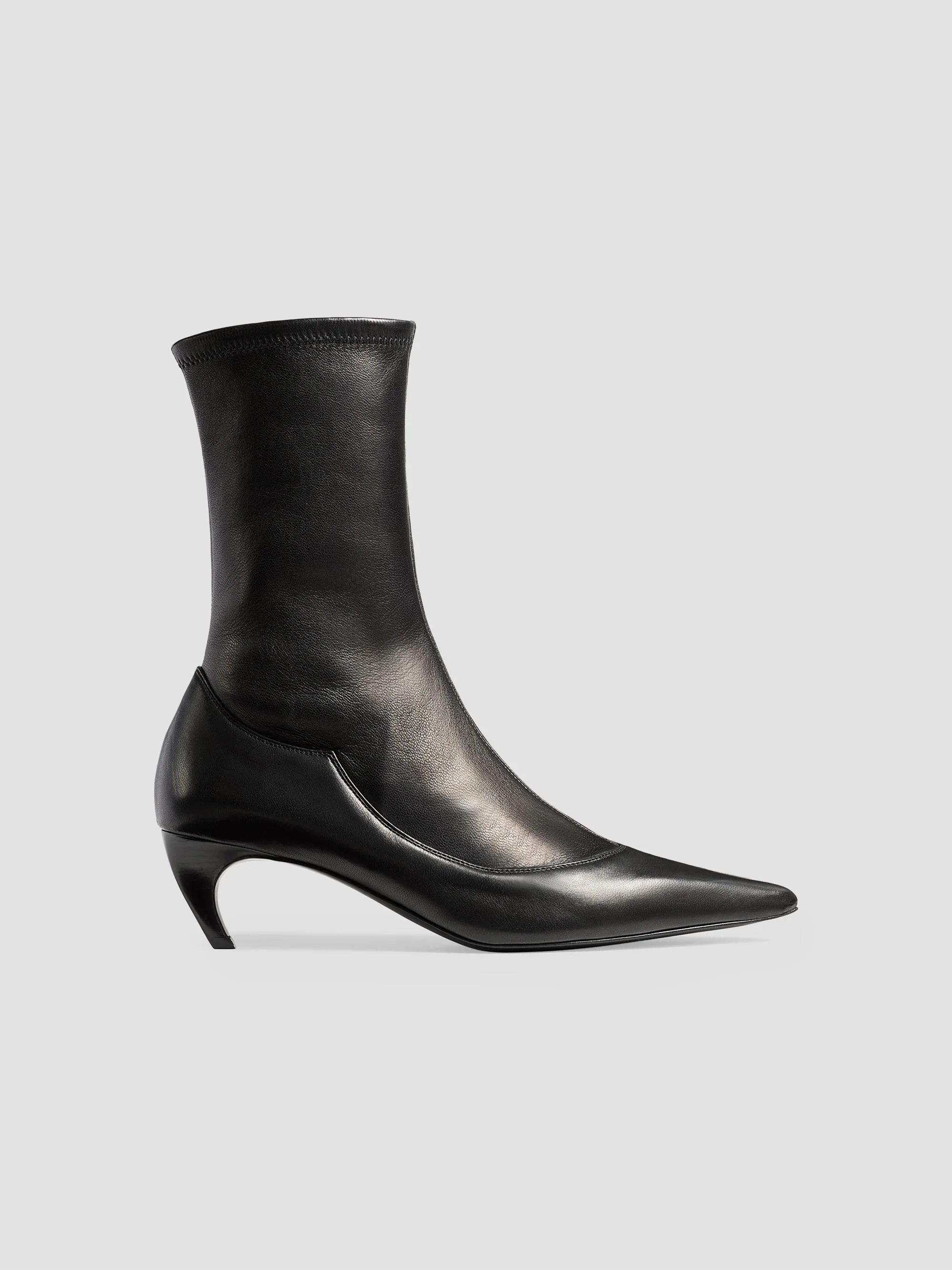 Women's Valerie 55MM Leather Ankle Boots - Black - 1