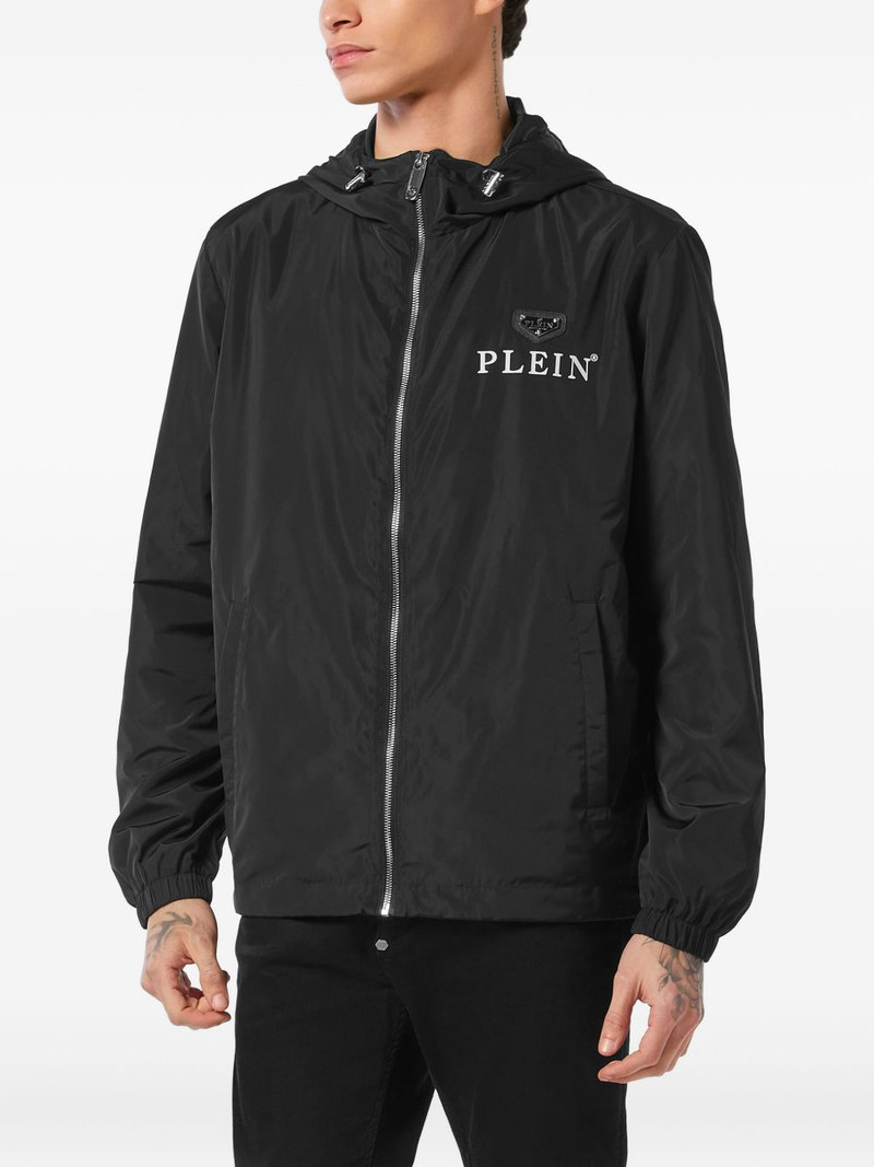 PHILIPP PLEIN zip-up hooded jacket outlook
