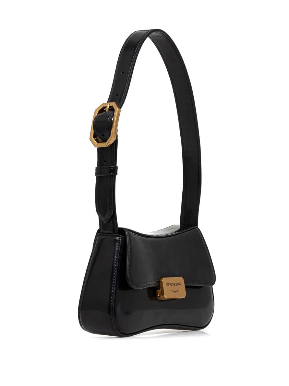 logo-engraved shoulder bag - 2