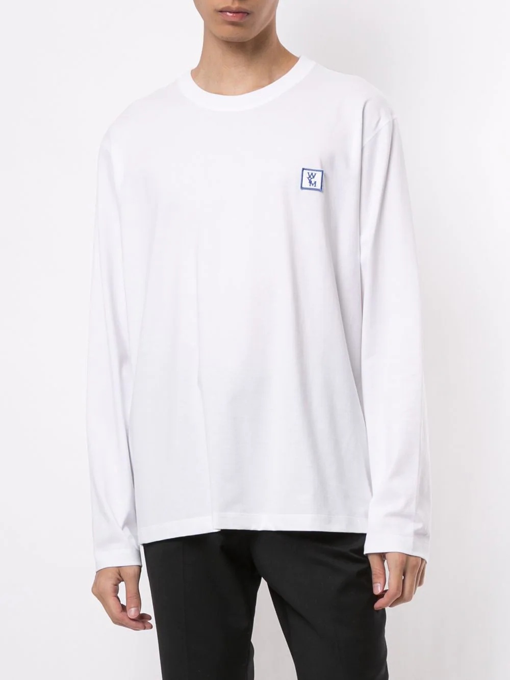 logo-print long-sleeved top - 3