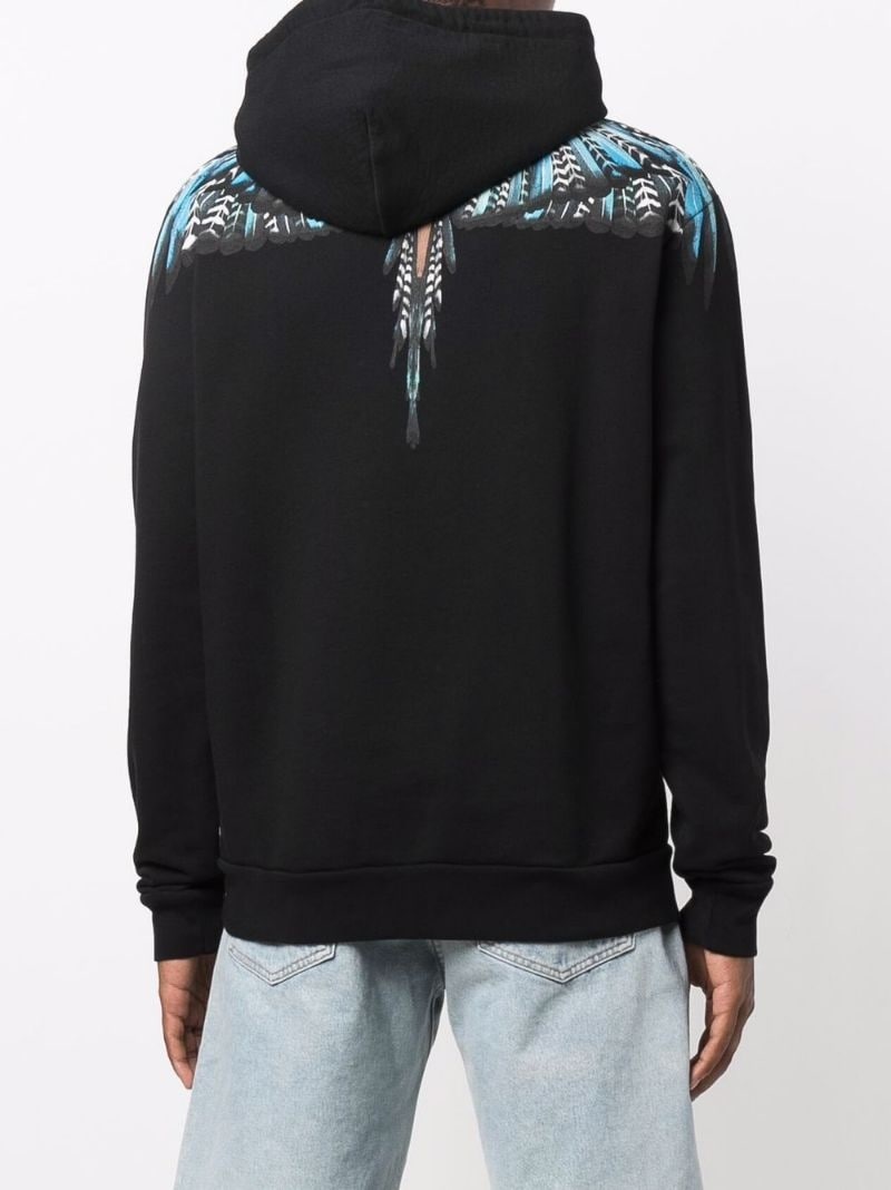 Grizzly Wings-print hoodie - 4