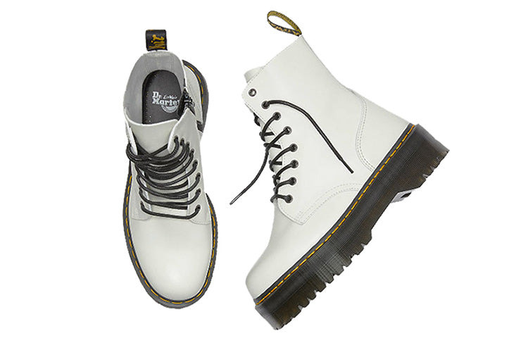 Dr. Martens Jadon Smooth Leather Platform Boot 'White' 15265100 - 4