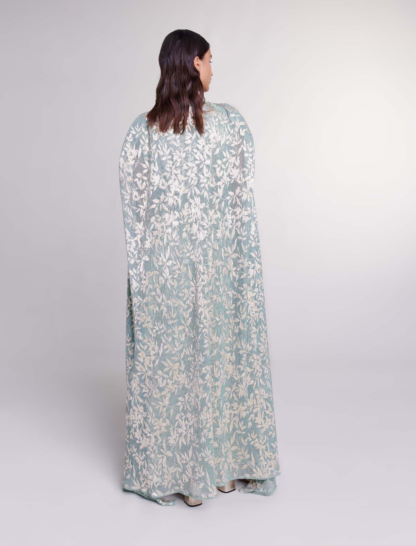 Maxi dress with cape - 5
