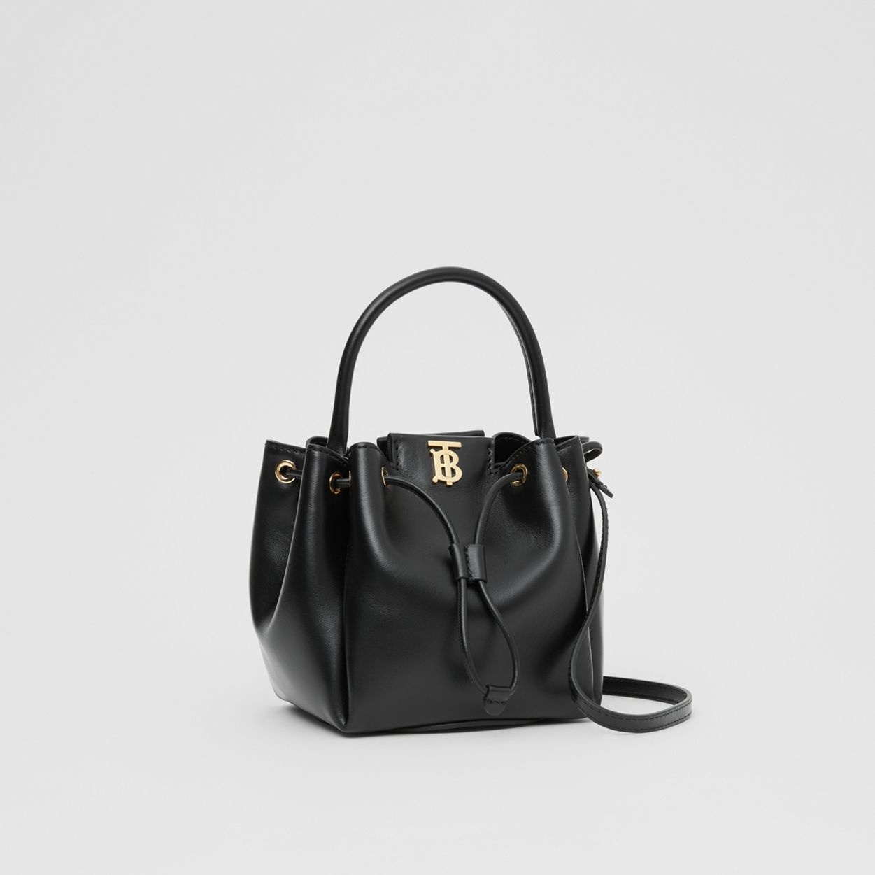 Monogram Motif Leather Bucket Bag 7