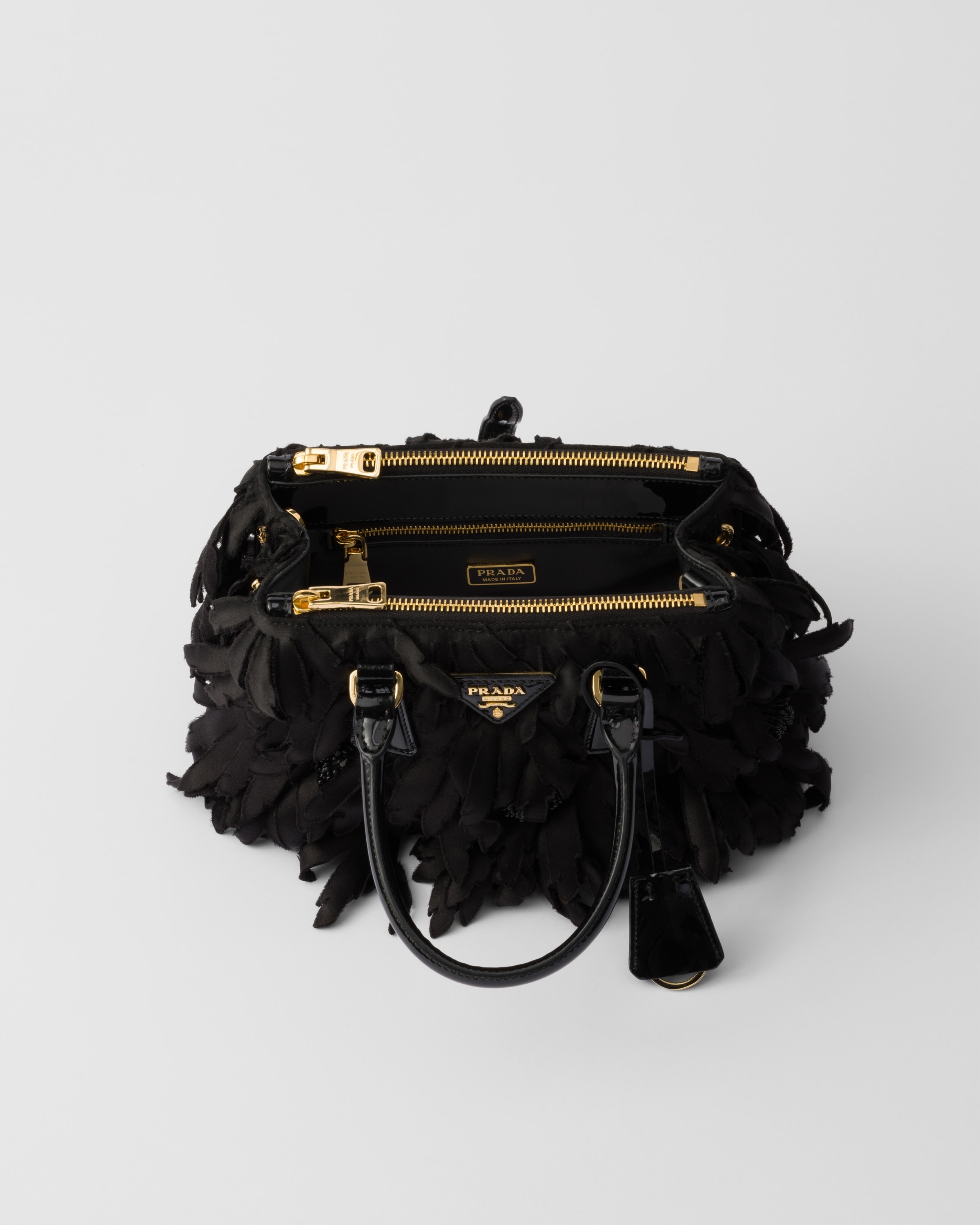 Satin and patent leather Prada Galleria mini-bag - 4