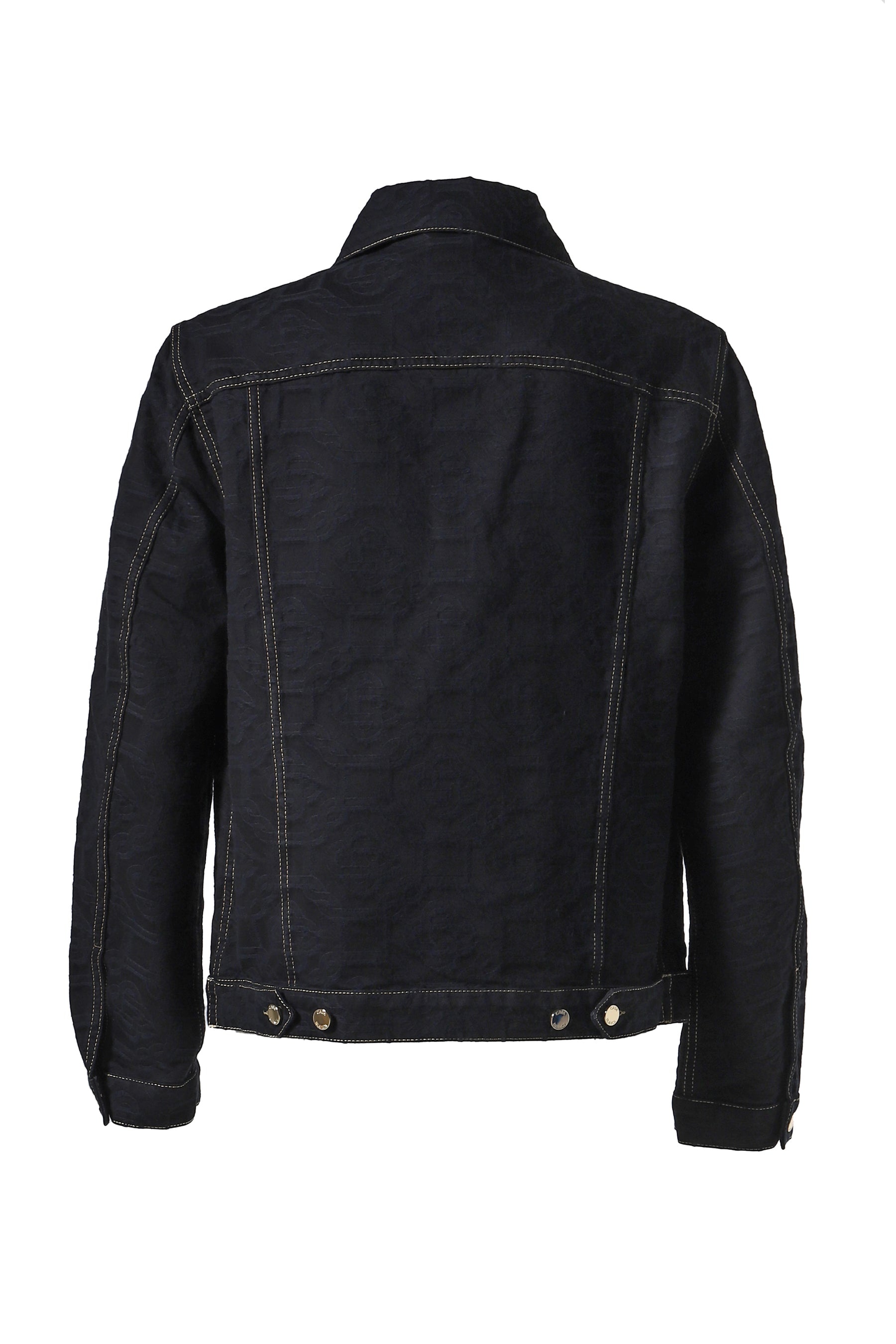 JACQUARD DENIM JACKET / BLK MONOGRAM - 2