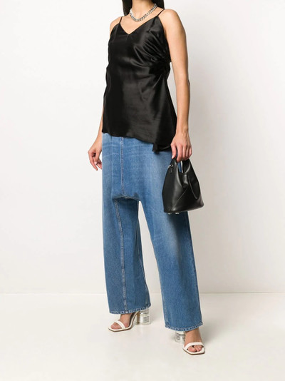 MM6 Maison Margiela dropped-crotch wide-leg jeans outlook