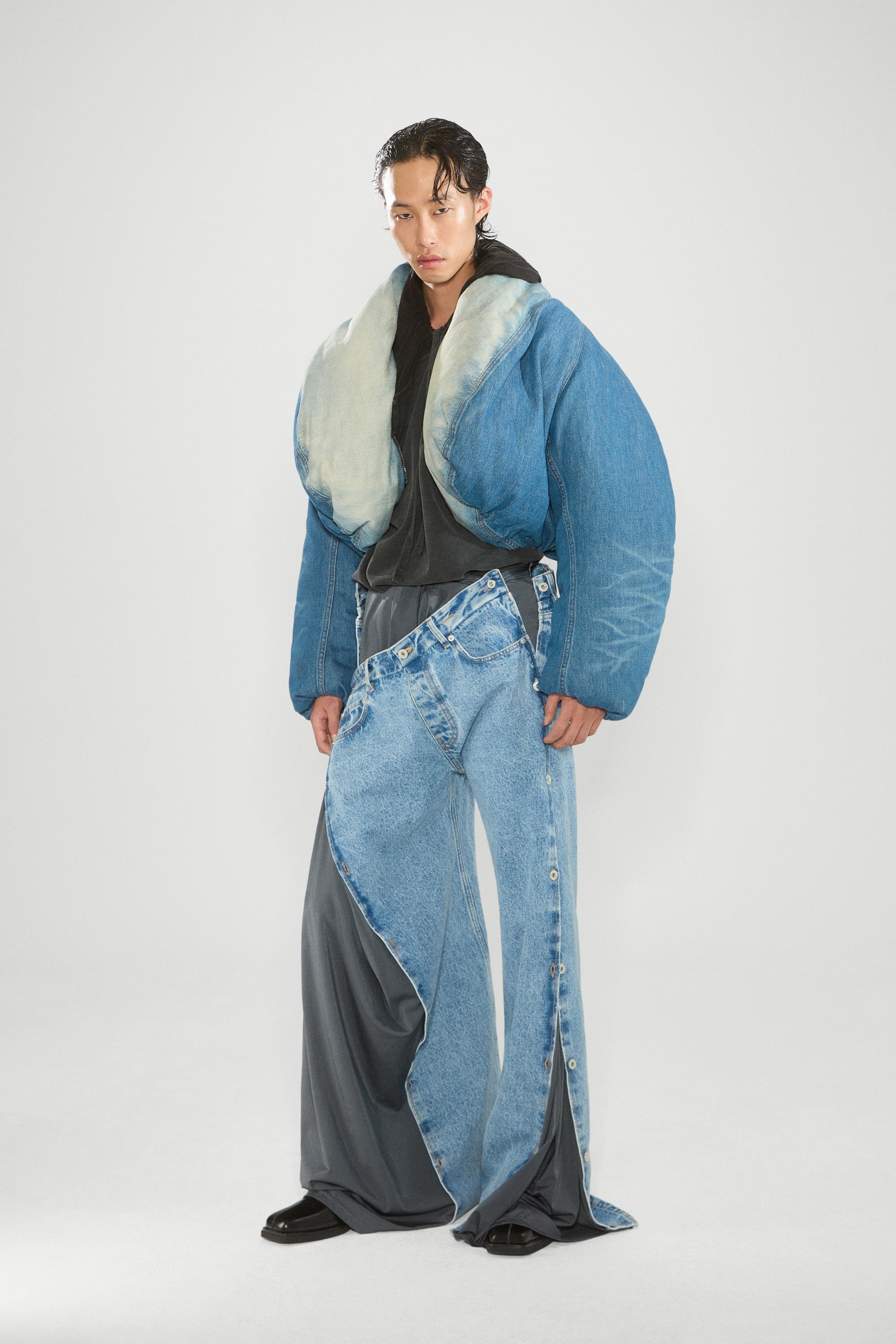Collapsed Waist Jeans - 4