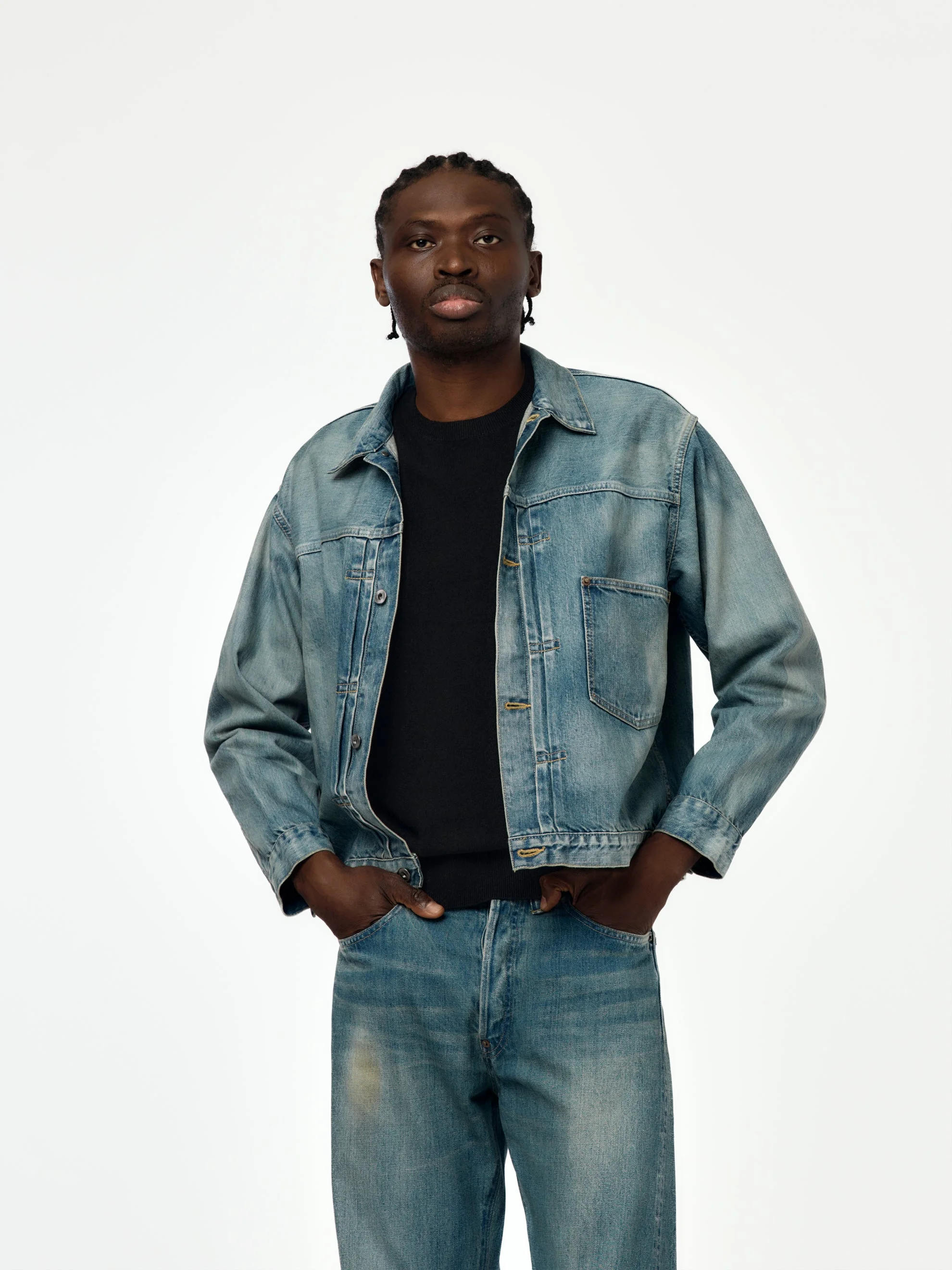 1ST TYPE DENIM JACKET (INDIGO) SIS - 1