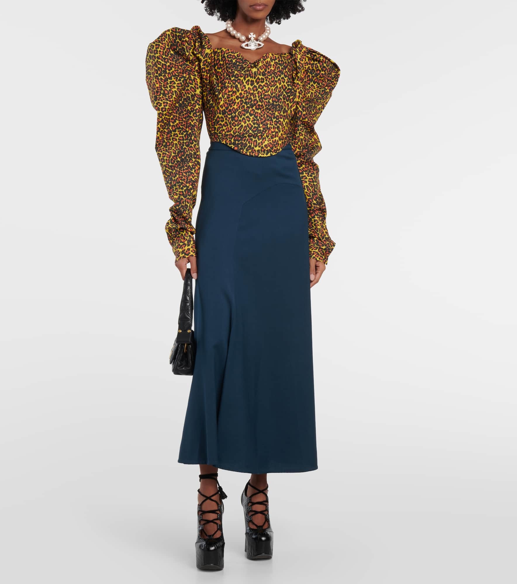 Sunday leopard-print corset top - 2