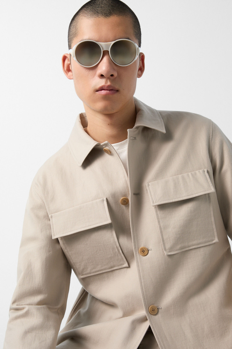 Larry shirt jacket in Beige 5