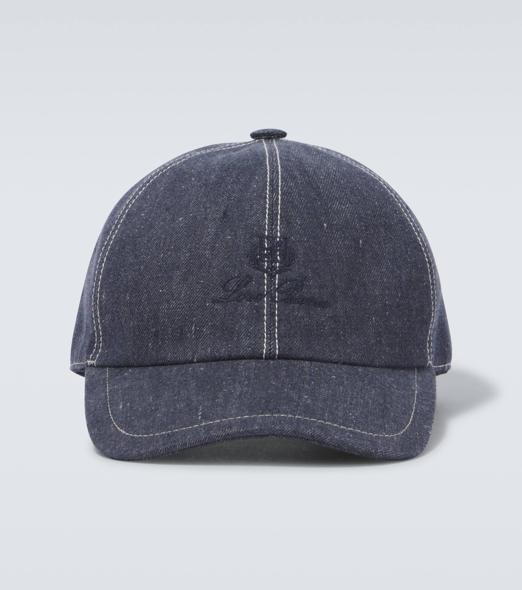 Denim baseball cap - 1