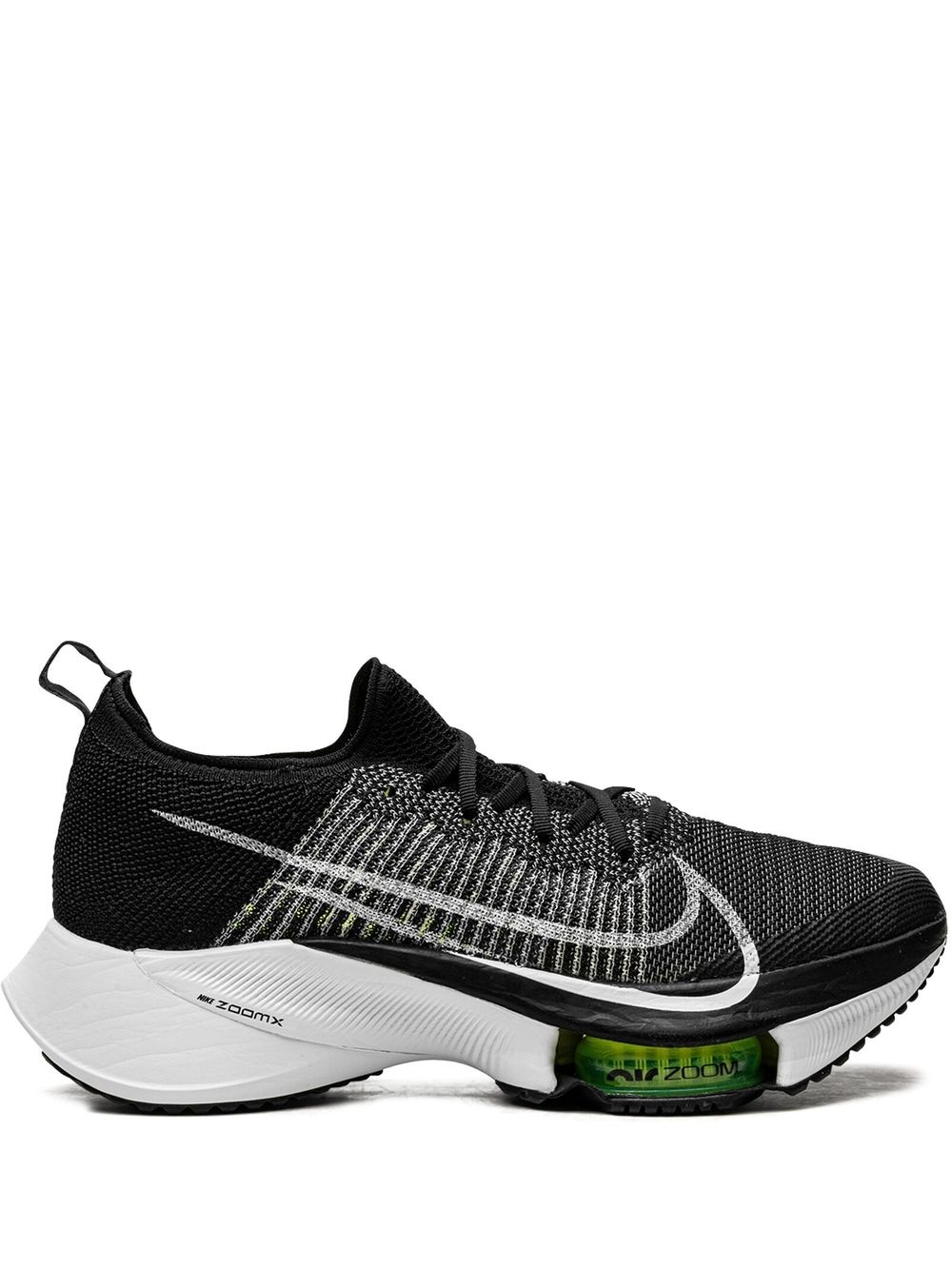 Nike Air Zoom Tempo Next% Flyknit "Black/White/Volt" sneakers - 1