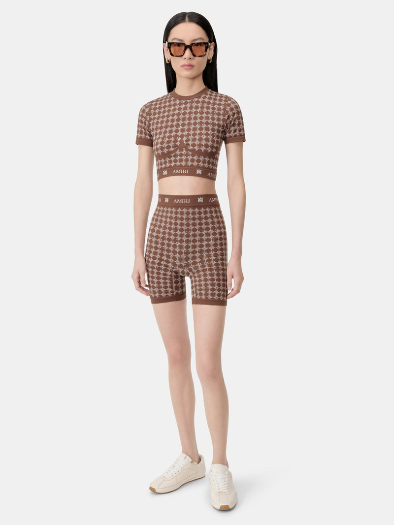 AMIRI WOMEN'S MA QUAD SEAMLESS SHORT SLEEVE TOP outlook