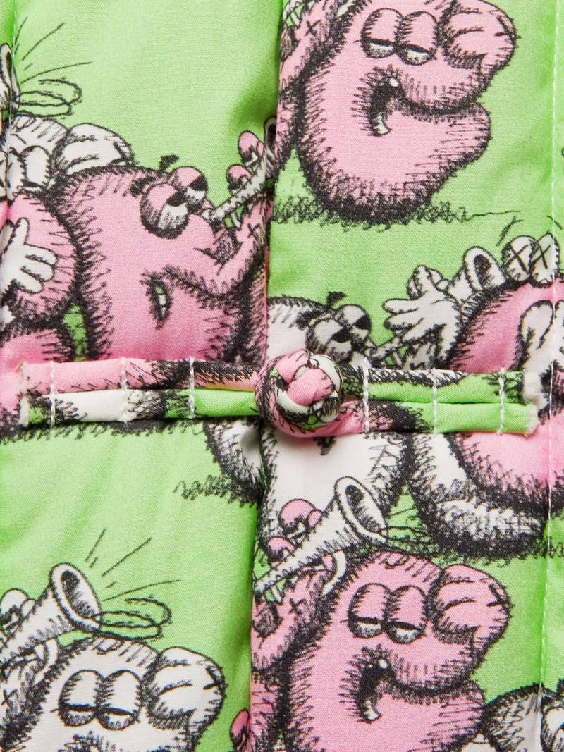 + KAWS Reversible Quilted Printed Cotton-Poplin Gilet 3