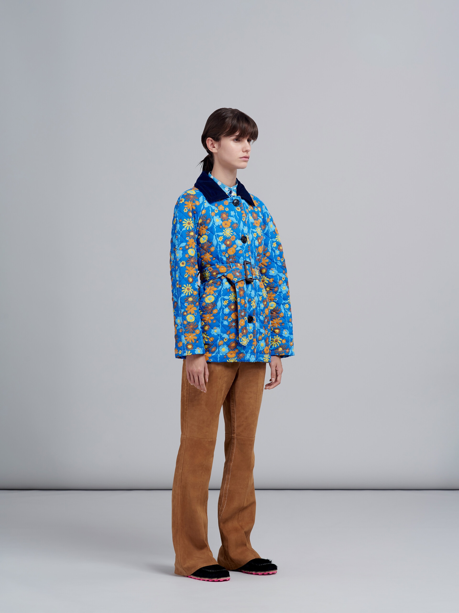 VERTICAL GARDEN PRINT NYLON JACKET - 6