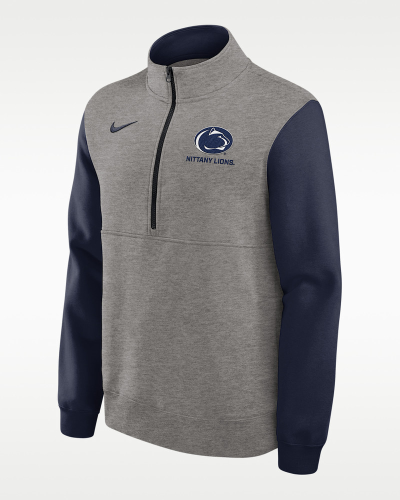 Penn State Club Men's Nike College 1/2-Zip Crew 1