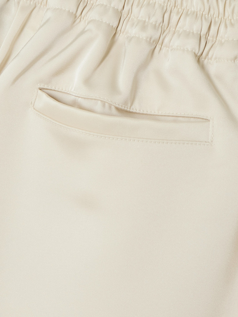 Barb Pleated Satin Straight-leg Pants 4