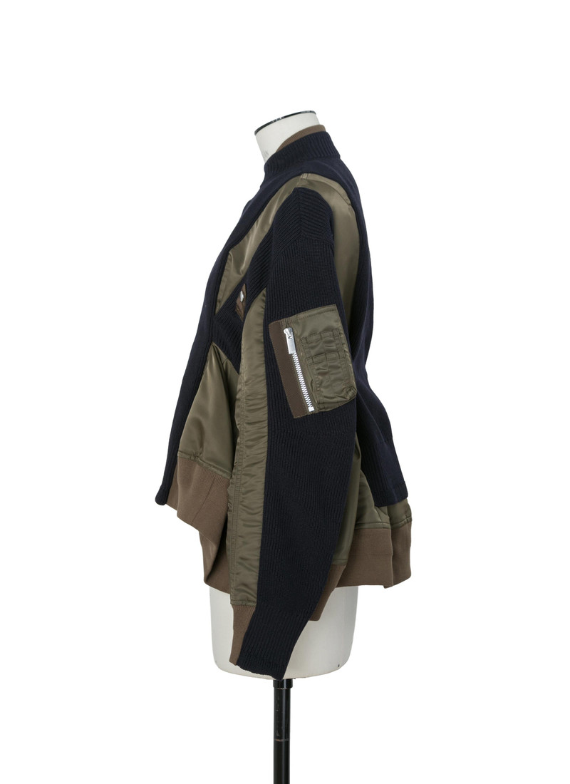 Nylon Twill x Knit Blouson 4